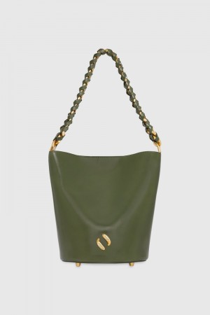 Sacs Seau Rebecca Minkoff Infinity Bucket Femme Vert Olive | 32WKBISUQ