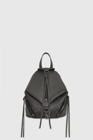 Sacs à Dos Rebecca Minkoff Convertible Mini Julian Backpack Femme Grise Foncé | 30ZFNVXUR