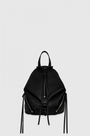 Sacs à Dos Rebecca Minkoff Convertible Mini Julian Backpack Femme Noir Noir | 90UXRPNOQ