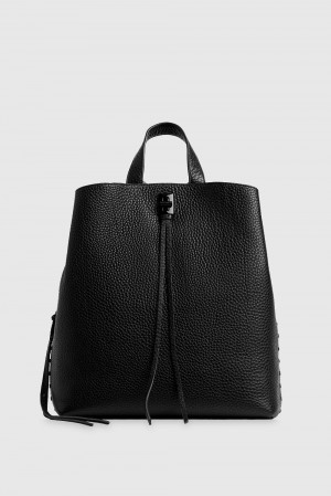Sacs à Dos Rebecca Minkoff Darren Medium Backpack Femme Noir | 94VMNFKQL