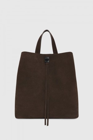 Sacs à Dos Rebecca Minkoff Darren Medium Backpack Femme Espresso | 24YIMNJEZ