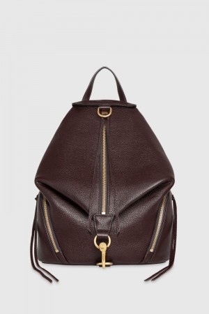 Sacs à Dos Rebecca Minkoff Julian Backpack Femme Cigaro/Antique Brass | 29DLAPTJO