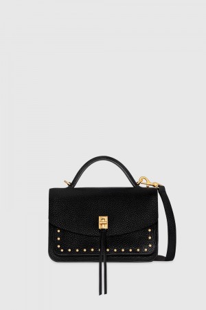 Top Handle Bags Rebecca Minkoff Darren Small Messenger Femme Noir | 73WNIJHBA