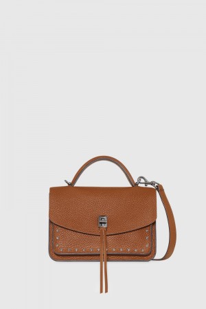 Top Handle Bags Rebecca Minkoff Darren Small Messenger Femme Grise | 51KQYPWGO