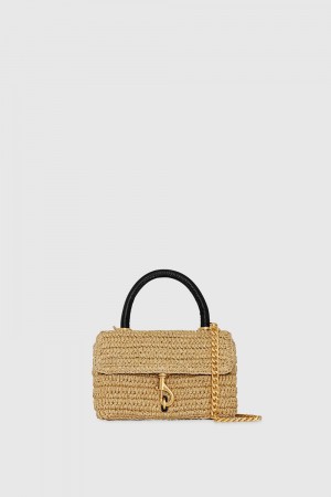 Top Handle Bags Rebecca Minkoff Edie Top Handle Femme Noir | 14SFTZXLE