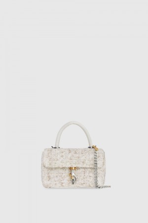 Top Handle Bags Rebecca Minkoff Edie Top Handle Femme Marron | 90ZDXTFYE
