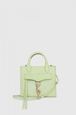 Top Handle Bags Rebecca Minkoff Megan Mini Tote Femme Menthe | 48KNGCEOW