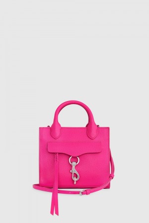 Top Handle Bags Rebecca Minkoff Megan Mini Tote Femme Flamingo | 27RQLHXVT